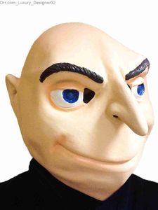 LaTex Gru Mask Full Overhead Rubber Masks Halloween Fancy Dress Party Masquerade Movie Q230824