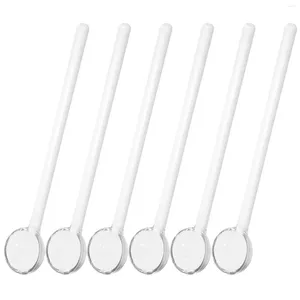 Tea Scoops Spoons Spoon Stirring Coffee Stirrers Crystal Cocktail Clear Teaspoons Mixing Rods Ice Espresso Stirrer Cold Drink Stir