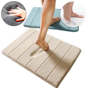 Mattor Memory Foam Spa Badrum Dusch Mat Non Slip Absorberande Super Toalett Floor Non-Slip Rug Floormat Gummi Backing Door Mattan