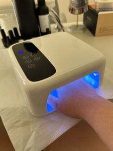 Nageltrockner, kabellose LED-Nagellampe, UV, 72 W, wiederaufladbar, 15600 mAh, professioneller Gel-Nageltrockner, Nagellack-Lockenlampe für alle Gel-Nagellacke 230824