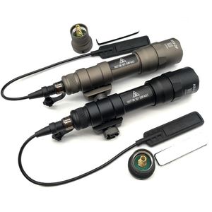 Flashlight tattico M600DF 1400 Lumens Surefir Scout Light Hunting Softair Mount Sotac per attività all'aperto