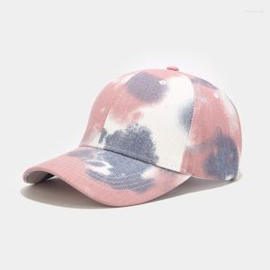 Ball Caps Fashion Baseball Cap Men Kobiety Regulowany trend Snapback Hat Tie-Dye Hip Hop Outdoor Unisex Bone Gorras