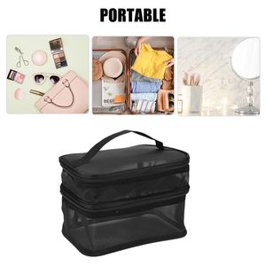 Ansiktsvårdsanordningar Vocoste Portable Gaze Travel Makeup Brush Bag Holder Cosmetic Organizer Waterproof Badrum Förvaring Make Up Washbag Tool 230823