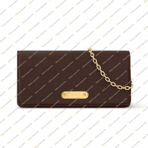 Moda moda swobodny design luksusowy portfel na łańcuchowej torbie lilii torba na ramię torebka crossbody torebka moneta górna jakość lustra M82509 torebka torebka