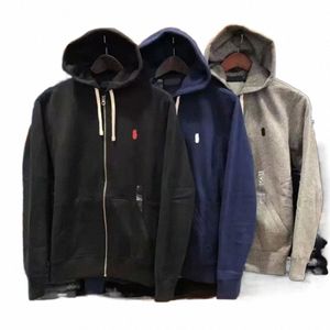 Mens Hoodies Sweatshirts Tasarımcı Erkekler Kazak Zip Yarım Hoodie Gevşek At Ceketleri Polo Erkek Bezi Top Asya Boyutu XXL U53B#