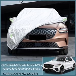 Araç Kapağı Yağmur Frost Kar Tozu Genesis için Su Geçirmez G70 Sedan Atış Fren IK G80 RG3 G90 RS4 GV60 JW GV70 JK1 GV80 JX1