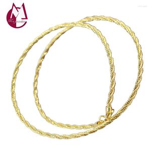 Correntes Twist Rope Colar Pinging Real 925 Sterling Silver Jackpot Fashion Fashion Chain Jóias de pescoço de pescoço Homens Homens 2023 Chegada R08