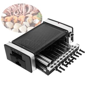 Griglia per barbecue elettrica da 1600 W Macchina per barbecue multifunzione senza fumo Griglie per barbecue domestiche