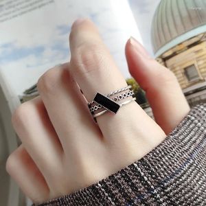 Eheringe Marke Black for Women Engagement Charm Knuckle Men Vintage Jewelry Romantic Party Geschenk