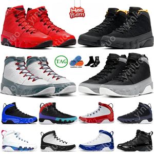 Jumpman 9 Männer Basketball 9s Schuhe Partikel grau Veränderung Die Welt Chile Fir Red University Gold Blau gezüchtet Patent Anthrazit Herren Trainer Sport Sneaker Größe 40-47