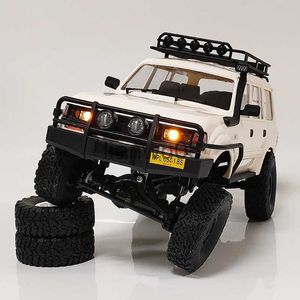 Electric/RC Car Children Full Scale Fourwheel Drive Classic Land Cruiser RC Rock Crawler Car Model Toy DIY Assembly Parts 4WD Remote Control RC x0824