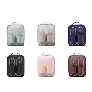 Storage Bags Portable Shoes Daily Use Shoe Cases With Handle Travel Holds 3 Pairs