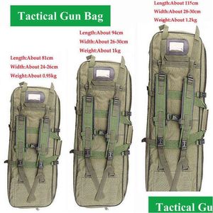 Outdoor Bags Tactical Gun Bag Military Equipment Shooting Hunting 81/94/115Cm Airsoft Rifle Case Carry Protection Backpack Y1227 Dro Dhf0I