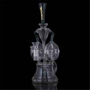 CCG Recycler Dab Rig with Slitted cut perc 14.5mm joint