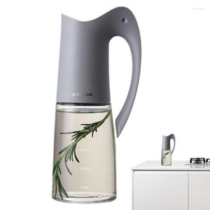 Förvaringsflaskor sås dispenser cruet 500 ml olja dispensering automatisk stor kapacitet vinäger soja flaska för