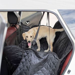 kennels pens Dog Car Backseat Cover With Mesh Pet Mat Cushion Oxford Hammock Cat and Supplies 230823