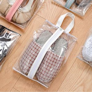 Aufbewahrungsbeutel 1PC Staubdichte Schuhe Beutel Transparent Waterefiel Bierer Organizer Reißverschluss Beutel Reisehalter Schrank Schrank