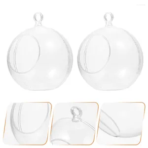 Portacandele 10 pezzi in plastica trasparente ornamento di palline per potsation succulente riempibili vasi per feste palline bolle