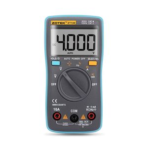 Multímetros de atacado Zotek Digital Mtimeter ZT100 MATIC RANGE 2000Counts 550V Proteção Droga Drop Drop Office School Busines Dhweg