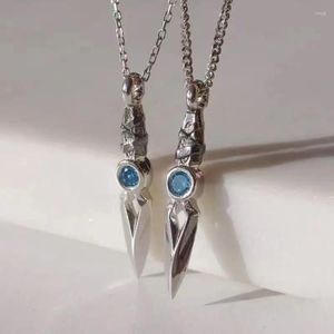 Ketten Jeknife Halskette Gamer für Frauen Männer Mode Schmuck Valorant Accessoires Messer Anhänger Geschenk ihr Geschenk ihr