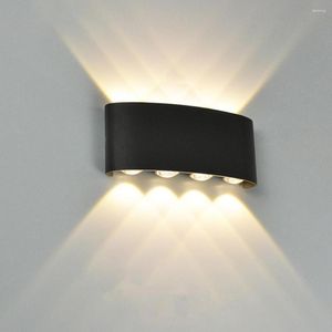 Wandlampe moderne Outdoor-LED-Lampen hoher Helligkeit wasserresistent rostfeste für einfache Korridorinstallation
