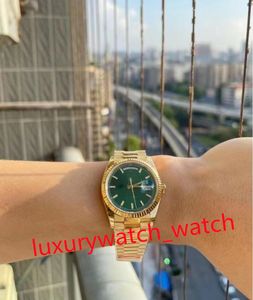 Męskie zegarek BP 41 mm datejust Green Dial Day Prezydent żółta złota bransoletka Cal.3235 Mocnecleical Automatyczne zegarki na rękę Sapphire Waterproof Wathood Wathes z pudełkiem