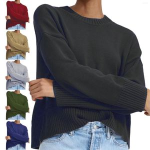 Camisolas femininas Top Sullover solto Spring e Sweater de malha de outono Mulheres para homens com zíper do quarto com capuz com capuz