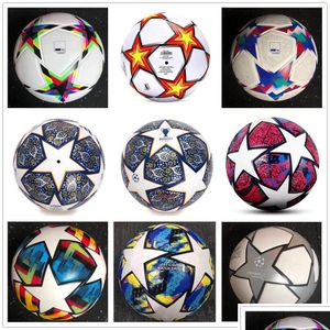 Bollar 22 23 24 Europamästare Soccer Ball Storlek 5 2022 2023 2024 Final Kiev Pu Granes Slip-Resistent Football Drop Delivery Sports Dheyc