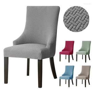 Chair Covers T-shaped Jacquard Stretch ArmChair Cover Home Decor Anti-dirty Sloping Arm For Dining Room Kitchen Twill Style Seat Case