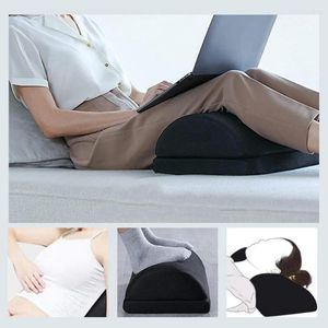 Travesseiro pé ergonômico sob a mesa, altura ajustável, banco confortável para alívio da dor, capa lavável de suporte