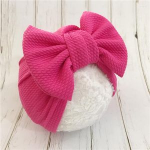 Hair Accessories Trendy Winter Textured Fabric Top Knot Bow Baby Turban Head Wrap For Girl DIY 2023 Headwear