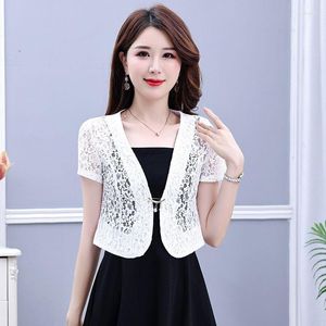 Women's Jackets Short Design Women Lace Summer Cardigans Sleeve