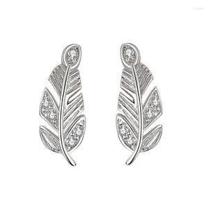 Dangle Earrings Leaf Female Feather Simple Fashion Small Fresh Jewelry Ins Style Niche For Men Women's Party Gifts Wholesale