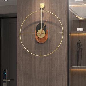 Väggklockor vardagsrum design digital modern metall nordisk stor klocka kök påfågel reloj de pared dekoration wwh20xp