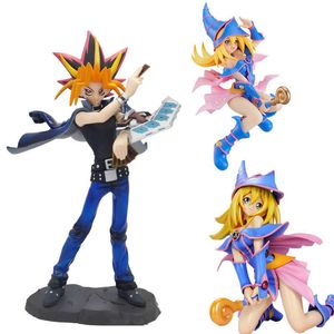 Personaggi giocattolo d'azione 19 cm Yu-Gi-Oh!Duello Atem Anime Figure Yugi Action Figure Yugi/Mana Figure Collection Modello Doll Toys