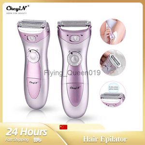 CKEYIN WOMEN ELECTRICEPILATOR LADY SHAVER RAZOR BIKINI ARM LEG ARMPIT BOSY LESS HAIR REMOVER FACEボディバッテリー使用HKD230825