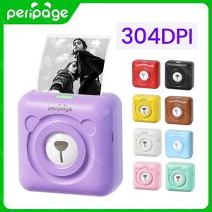 PERIPAGE A6 PORTABLE BLUETOOTH THERMAL PO -Skrivare Trådlös Inkless Mini Pocket Label Notes Maker Papers Roll