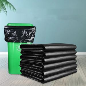 Trash Bags Largecapacity Black Thicken Garbage Bag el Shopping Mall Hospital Factory Sanitation Strong Loadbearing Durable 230825