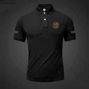 Streetwear Fashion Men Basic Polo Shirts Summer New Outdoor Short Sleeve Tees Male Clothes Lose Cotton Business Casual Top 2023 HKD230825