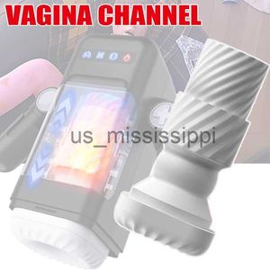 Andra hälsoskönhetsartiklar Heseks Game Cup Automatisk telesik sugande vibration Masturbators Intern kanal för män fitta vaginor för män 18 x0825