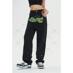 Jeans para mujer Mujer suelta Baggy Hiphop Skateboard Y2k Denim Femme Pantalones Street Dance Hip Hop Rap Masculino Negro Trouses Cargo Mujeres 230825