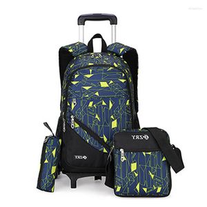 Рюкзак Kuzai Men Trolley Schoolbagbag Buggage Book сумки последних съемных мужских поездок 2/6 Колесная лестница