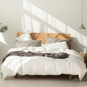 Conjuntos de cama moda 2023 tecido de alta qualidade jacquard simples simples casa têxteis conjunto de edredão