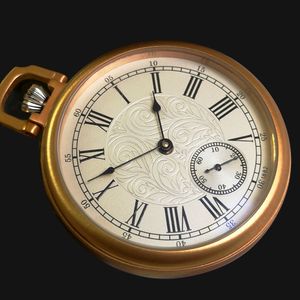 Pocket Watches Rose gold 316L Stainless steel Waterproof Pocket Watch Mechanical Movement Antique Vintage Luxury VOGOROSO Watch with Chain Box 230825