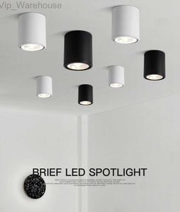 Högkvalitativ roterande LED -nedljus Cree COB -ytmonterad taklam