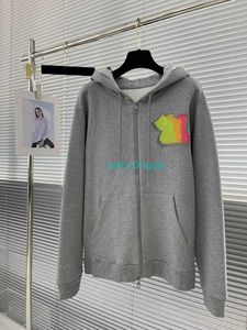 Designer Men's Graphic Hoodies Luxury Hooded Crop Hoodies Sweatshirt Långärmad Terry Cotton Sweater Women's Fashion Street Clothing dragkedja