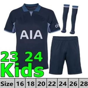 Tottenham 23 24 Kane Son Richarlison Soccer Jerseys Spurs Porro Kulusevski Hojbjerg Away Perisic Danjuma Romero Football Kit Shirt Bentancur Men Kids Set B3B C4A