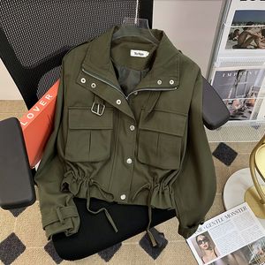 Damenjacken, Herbstjacke für Damen, kurz, koreanischer Stil, Polyester, Junior-Standard, lässig, Lokomotivanzug, Kleidung 230824