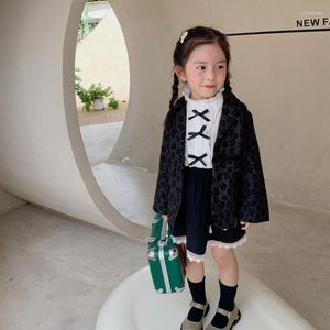 Giacche 2023 Giacca per bambini a maniche lunghe in cotone stampato per ragazzi in stile coreano 2023 2-8 anni
