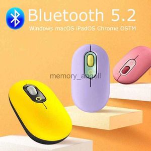 Ryra sem fio bluetooth mouse portátil silencioso ratos para portátil ipad tablet notebook escritório mouse 4 botões bateria portátil mause hkd230825